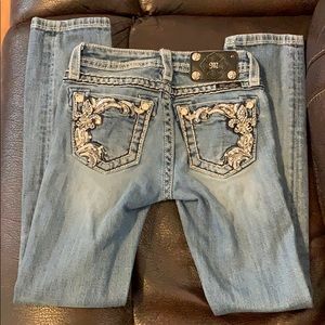 Girls Miss Me skinny jeans size 8